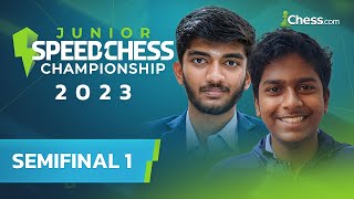 Gukesh v Pranav | Who Will Win in an All Indian Semifinal? | Junior Speed Chess Championship 2023