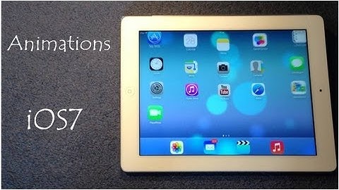 iOS7 New Animations On iPad