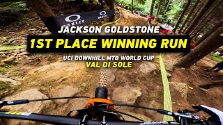 GoPro: Jackson Goldstone's Insane Winning Run - Finals | 2023 UCI MTB World Cup in Val Di Sole