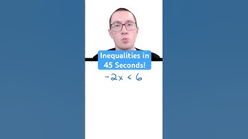 Inequalities in 45 Seconds! #math #maths #algebra
