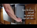 How to remove the The Front Panel of the fisher and paykel DishDrawer