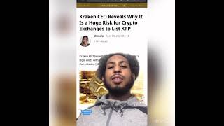 Kraken Ceo say XRP might be delisted 😑
