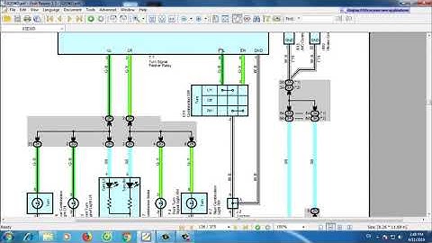 Đọc mạch đèn xi nhan và báo nguy trên xe Toyota