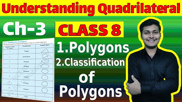 POLYGONS and Classification of Polygons | class 8th chapter-3 | Understanding Quadrilaterals | pah