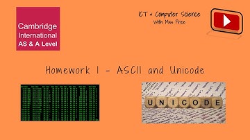 Homework 1   ASCII and Unicode