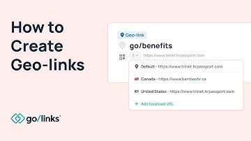 How to Create Geographic Go/Links for International Teams