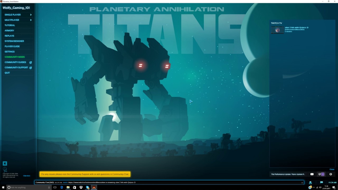 planetary annihilation titans crash