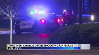Charges filed after police say men shot 21 times into Springfield home