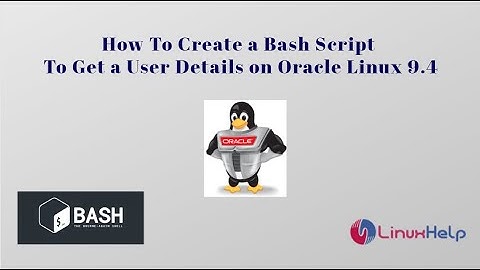 How to create a Bash Script to get User Data on Oracle Linux