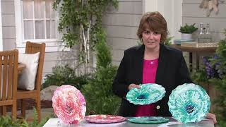 Inspire Me! Home Decor Set of 4 Printed Melamine Plates on QVC