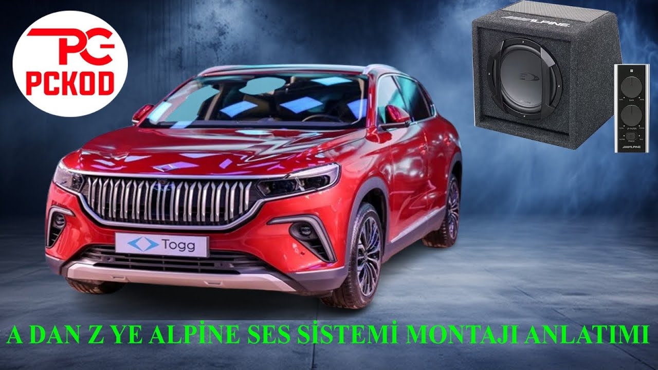 TOGG T10X SES SİSTEMİ ALPİNE SWE 815 SUBWOOFER MONTAJI Detaylı Anlatım