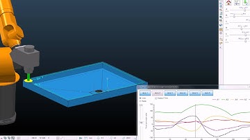 PowerMILL Robot Simulation of a Kuka Robot Trimming a Shower Tray