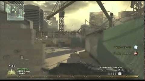 MW2 - Amazing Lucky 360 Throwing Knife Through Glass on Highrise | OwneddMuch