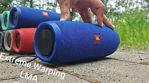 JBL Charge 3 Blue TL Big Extreme Warping in Normal Mode LMA | Bass Test 100% Vol.
