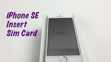 iPhone SE Basics: Inserting Sim Card