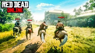 ГОНКИ НА ЛОШАДЯХ В RED DEAD ONLINE PS4! (RED DEAD REDEMPTION 2 ONLINE)