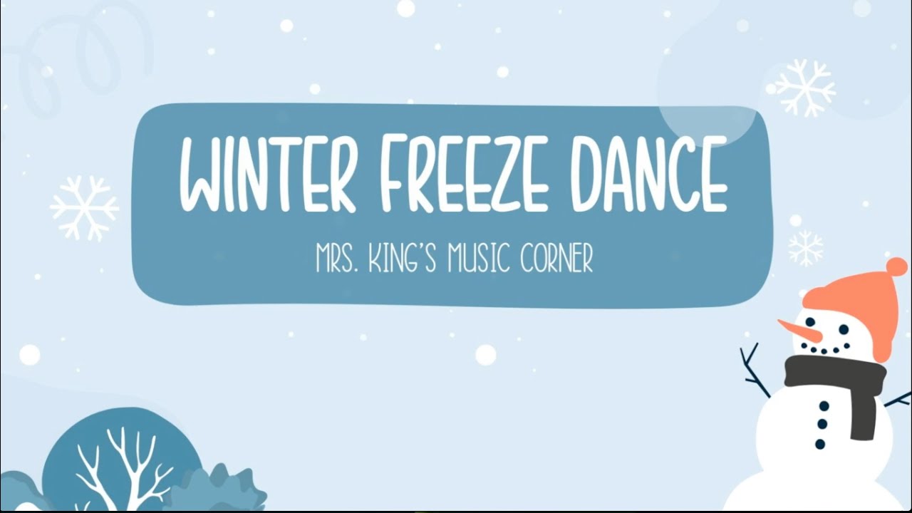 Winter Freeze Dance for Kids, Dance Along