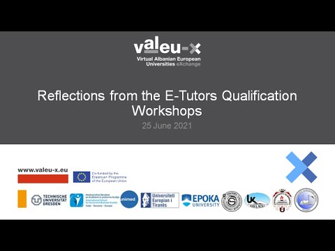 Reflections from the E-Tutors Qualification Workshops-25 June 2021