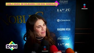 Karla Souza DEFIENDE a Eiza González tras CRÍTICAS a su acento hablando inglés | DPM