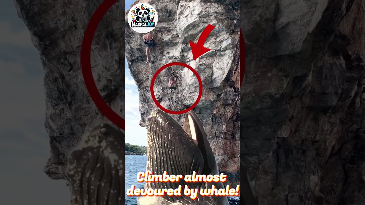 Whale Attack Caught Live: Climber's Narrow Escape! part 2 