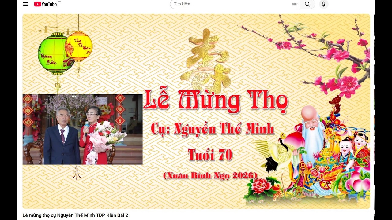 Lễ mừng thọ cụ Nguyễn Thế Mình TDP Kiền Bái 2