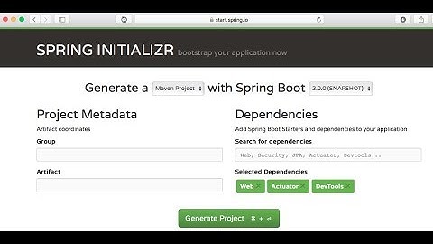 getting start with spring boot 2