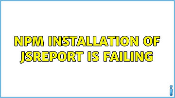 npm installation of jsreport is failing (2 Solutions!!)