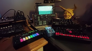 Bassline Jam On A Monday - Erica Synths DB-01, MC-101, MicroFreak, Logic Pro X