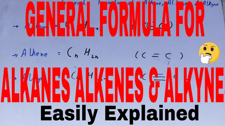 General formula for alkanes alkenes and alkynes|How to identify alkanes alkenes and alkynes