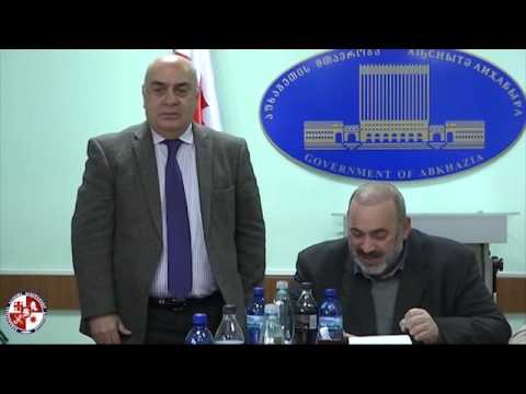 შეხვედრა აფხაზეთის ავტონომიური რესპუბლიკის მთავრობაში