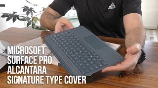 Microsoft Surface Pro Alcantara Signature Type Cover  - Unboxing and Review Cobalt Blue screenshot 4