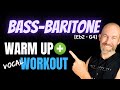 Bassbaritone vocal exercises daily warm up  workout