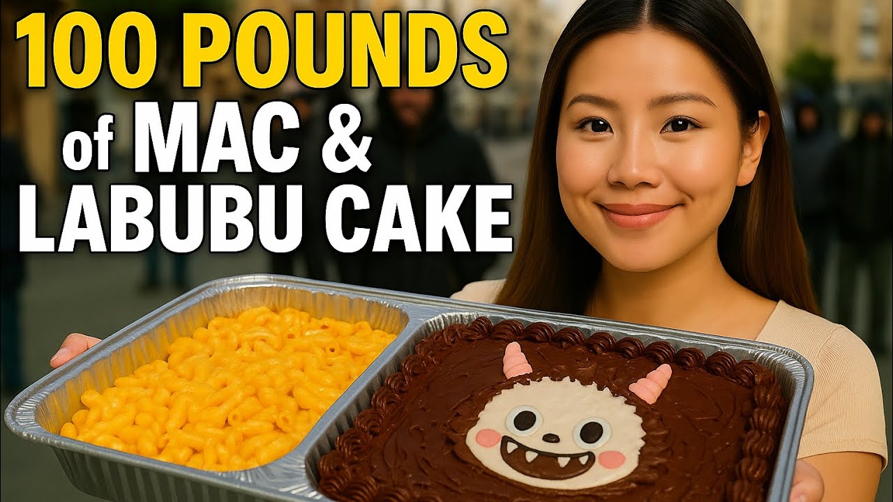 She Gave Out 100 lbs of Mac and Labubu Cake to the Homeless