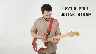 LEVY'S® M8POLY Correa Guitarra 5cm Largo: 137cm | Red video