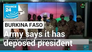 Burkina Faso army says it has deposed president, suspended constitution • FRANCE 24 English screenshot 5