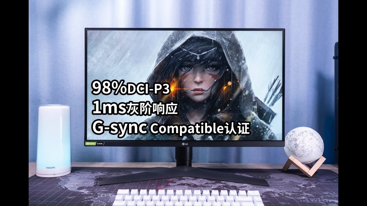 【小雪人评测】全球首款1ms灰阶响应nanoIPS面板！LG 27GL850电竞显示器评测-G-sync Compatible认证