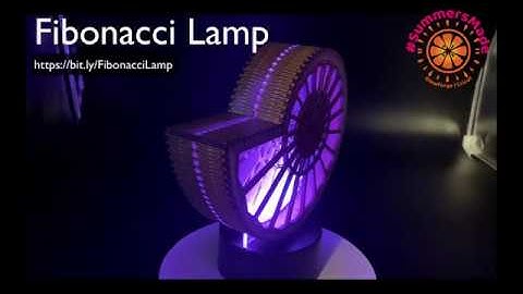 Fibonacci Acrylic Lamp by #SummersMade