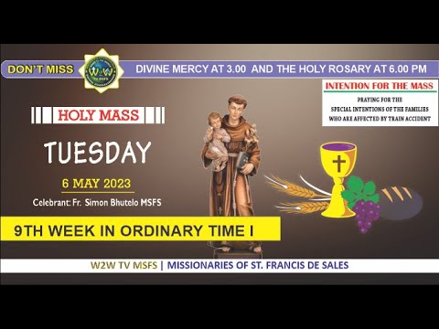 TUESDAY HOLY MASS | NOVENA DAY 7 | 6 JUNE 2023 | 9TH WEEK IN ORDINARY ...