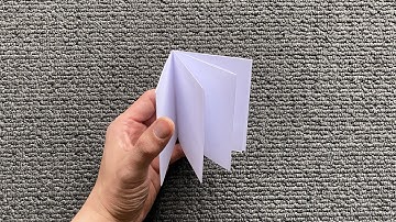How to make a book with a sheet of A4 paper (No glue/ Super easy)