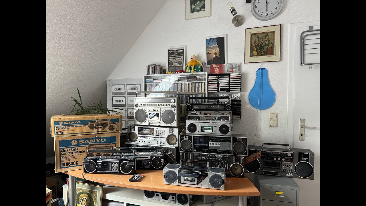 Boombox Collection SANYO PANASONIC JVC TOSHIBA AIWA. Golden 80s