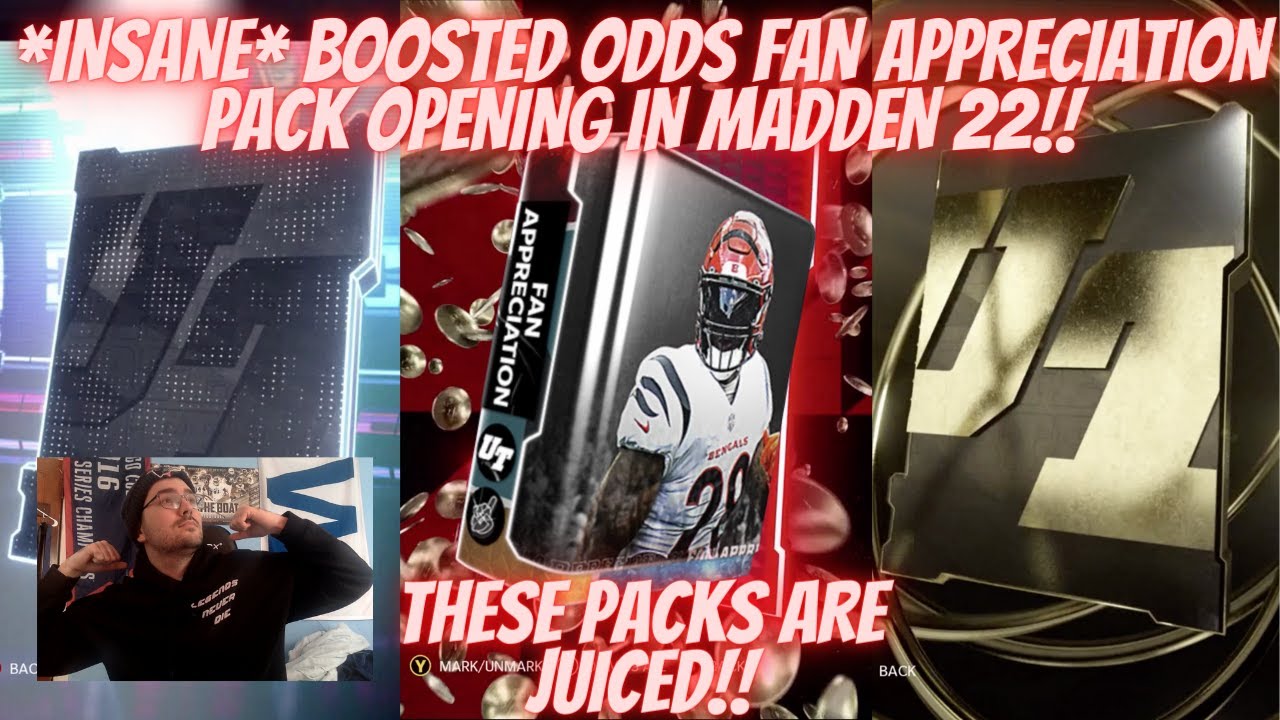 *INSANE* BOOSTED ODDS 24X FAN APPRECIATION PACK OPENING IN MADDEN 22