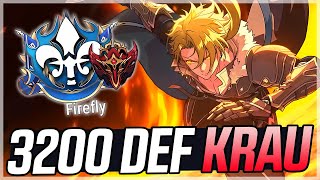 Using 3200 Def Fire Krau To Fight Against Top 2 Guild In The World - Epic Seven