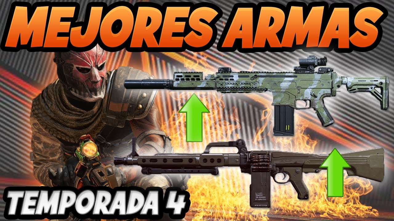 TOP 10 MEJORES ARMAS para la TEMPORADA 4 de WARZONE - YouTube