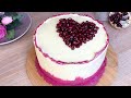 Торт &quot;Вишневое сердце&quot; с конфи // &quot;Cherry Heart&quot; cake with marmalade