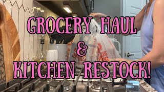 Grocery haul and pantry & fridge RESTOCK!