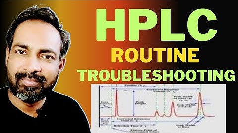 HPLC TROUBLESHOOTING I VERY EASY WAY IN HINDI