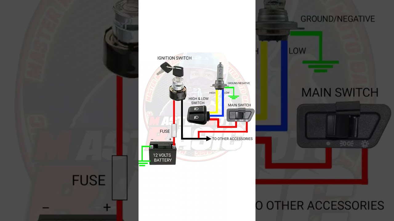 MOTORCYCLE HEADLIGHT WIRING DIAGRAM 