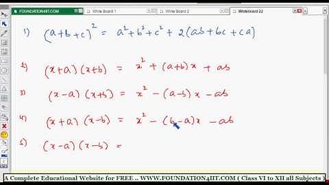 Special Products from Expansions - Introduction || Class 9 Maths ICSE ||