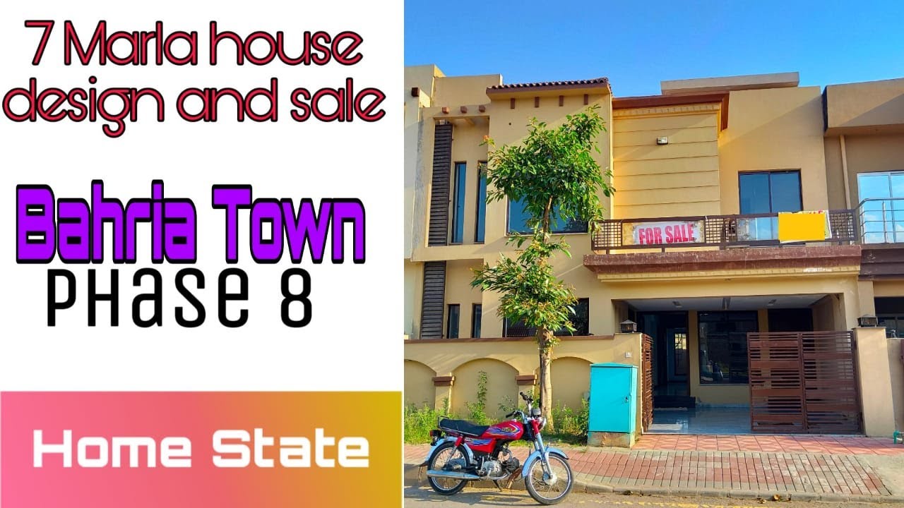 7 Marla House design and for sale Bahria Town Phase 8 