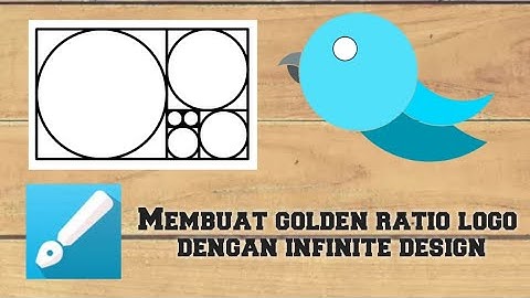 Membuat golden ratio logo dengan menggunakan infinite design